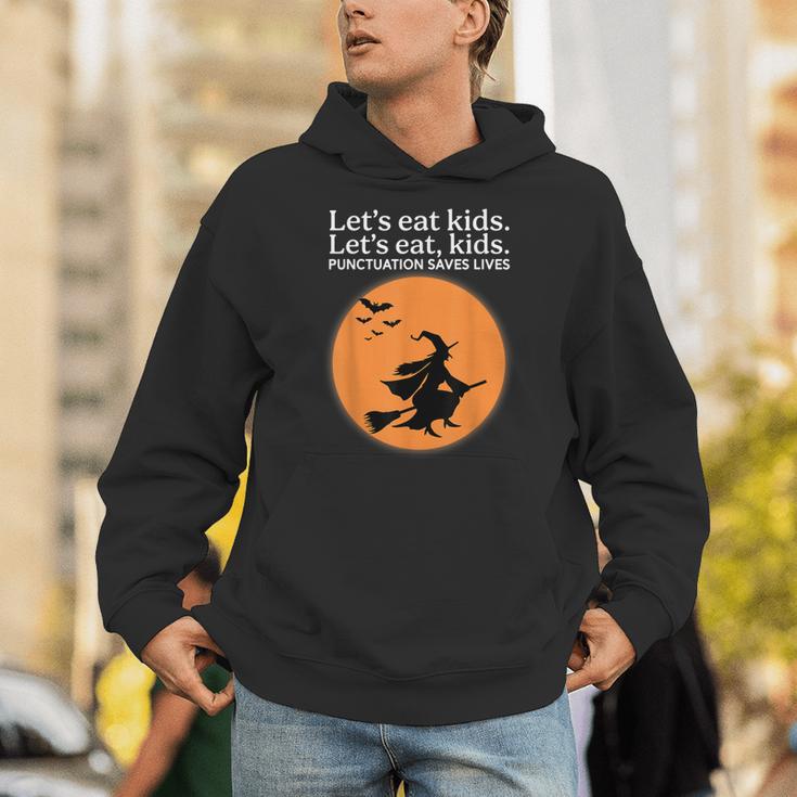 Let's Eat Kids Punctuation Saves Live Witch Grammar Teacher Unisex Hoodie, funny gift Let's Eat Kids Punctuation Saves Live Witch Grammar Teacher Unisex Hoodie, funny gift