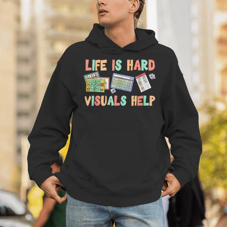 Life Is Hard Visuals Help Special Education SPED Teacher Unisex Hoodie, funny gift Life Is Hard Visuals Help Special Education SPED Teacher Unisex Hoodie, funny gift