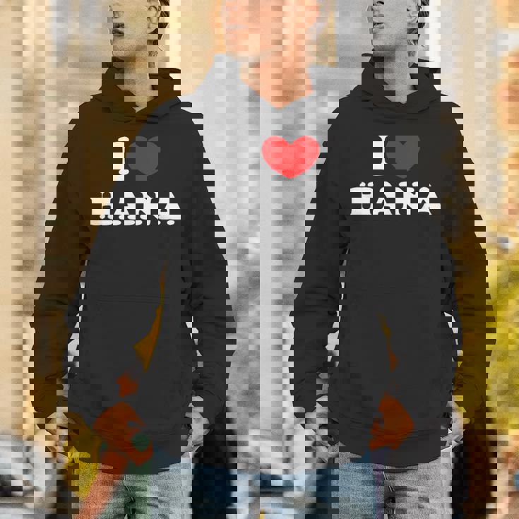 I Love Hana 私は愛する Hana パーカー