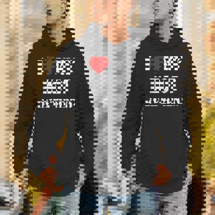 I Love My Hot Boyfriend シャツ マッチング I Heart My Boyfriend パーカー