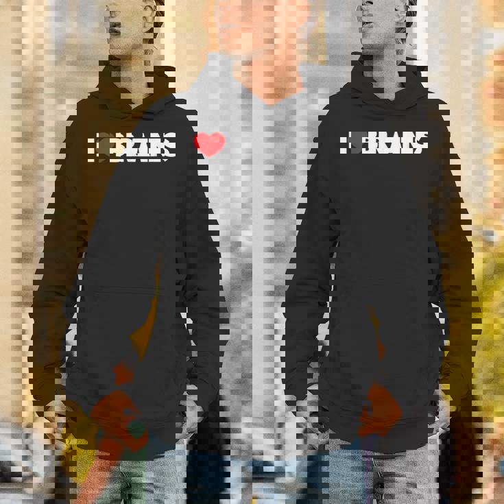 I Love ハート Brains パーカー