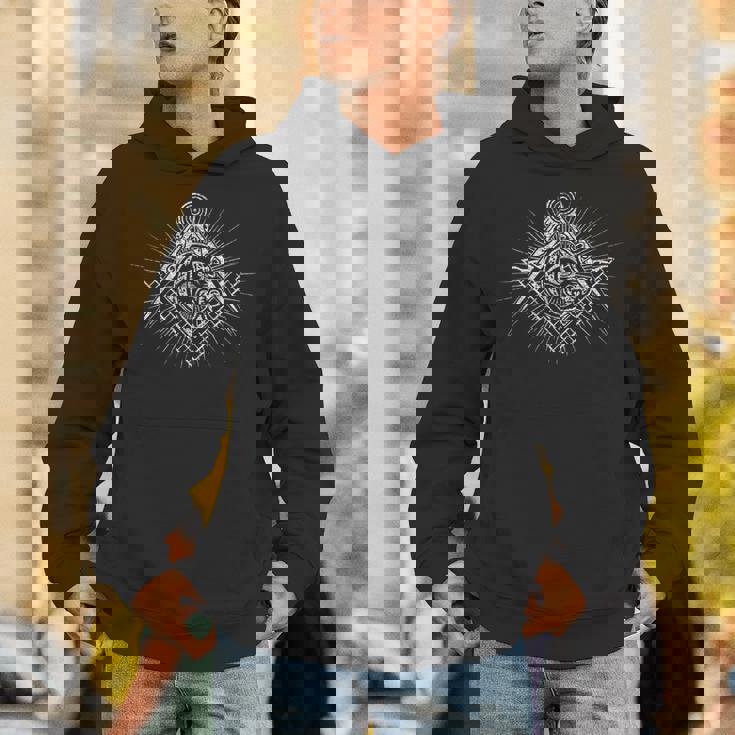 Masonic スクエア&コンパス フリーメイソン Alleeing Eye パーカー