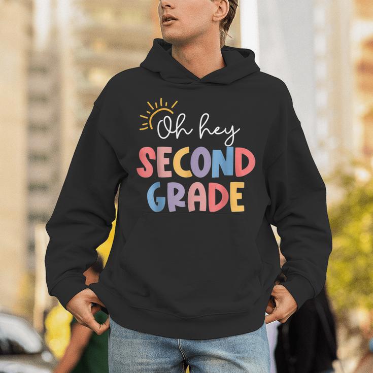 Oh Hey Second Grade First Day Of Teacher Girls Boys Kids Unisex Hoodie, First Grade Teacher Hoodies, funny gift