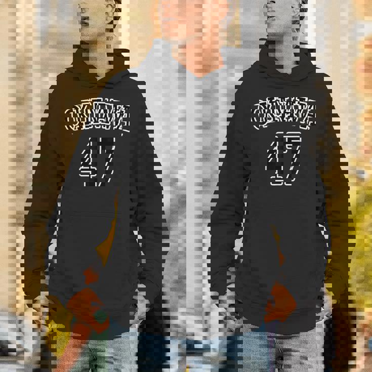 Okinawa 沖縄 47【アイラブ】ユニフォーム風【47都道府県】ジモtティ グッズ お土産 面白い かっこいい パーカー