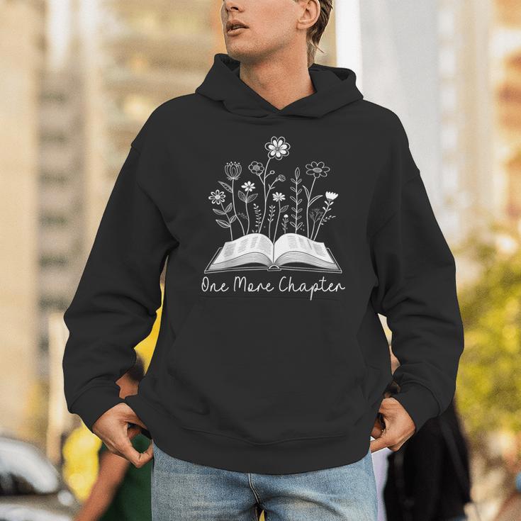 One-More Chapter Wildflower Reading Teacher Library Bookish Unisex Hoodie, funny gift