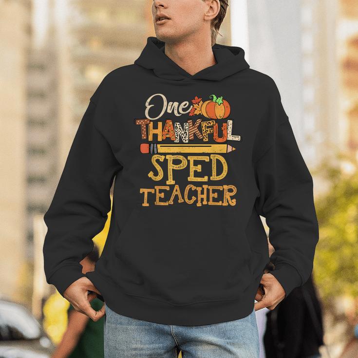 One Thankful Sped Teacher Cute Thanksgiving Women Unisex Hoodie, funny gift