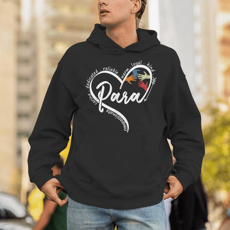 Para Heart Paraprofessional Teacher Paraeducator Unisex Hoodie, funny gift