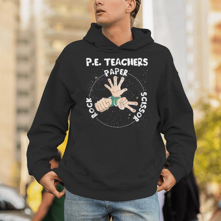 Physical Education PE Teacher Rock Paper Scissor Unisex Hoodie, Pe Teacher Hoodies, funny gift