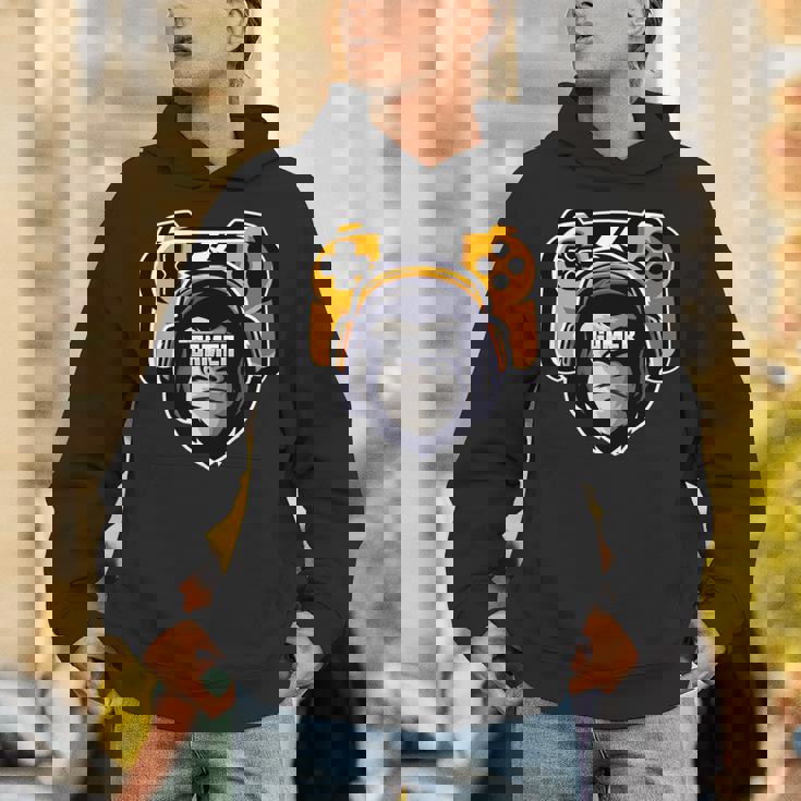 Playtation ゲーマーギフト モンキー ゲームプレーヤー ビデオゲーム 長袖tシャツ パーカー