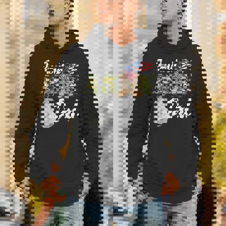 Proud Army Dad Military Dad With Dog Tag Us Flag Hoodie Proud Army Dad Military Dad With Dog Tag Us Flag Hoodie