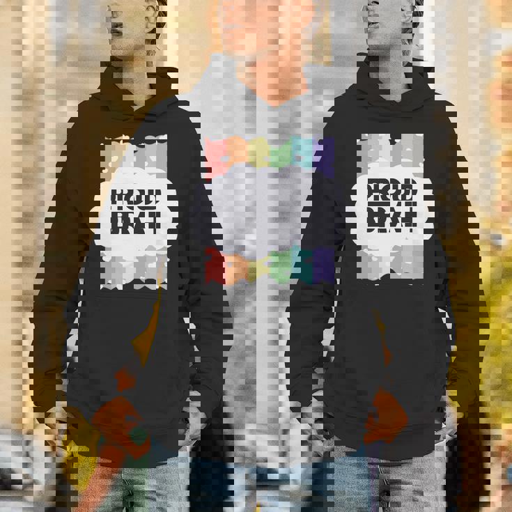 Proud Brah ゲイプライドフラッグ ジェンダー平等 パステルブラ 長袖tシャツ パーカー