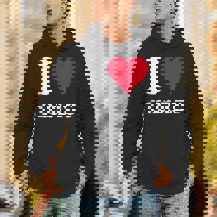 Red Heart I Love Lulu パーカー