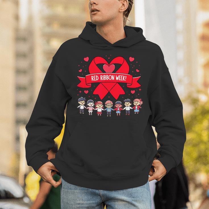 Red Ribbon Week Awareness For Students And Teachers Men Women Girls Kids Unisex Hoodie, funny gift Red Ribbon Week Awareness For Students And Teachers Men Women Girls Kids Unisex Hoodie, funny gift