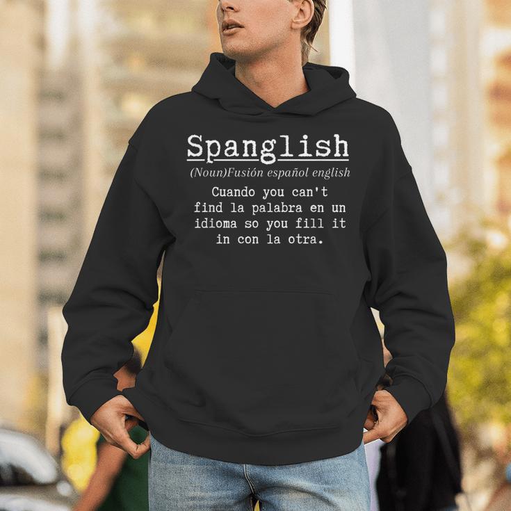 Spanglish Definition Spanish Teacher Bilingual Maestra Unisex Hoodie, funny gift