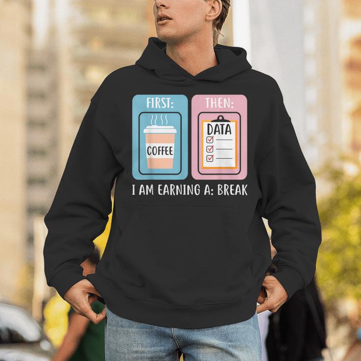 SPED Teacher Special Education First Coffee Then Data Unisex Hoodie, funny gift