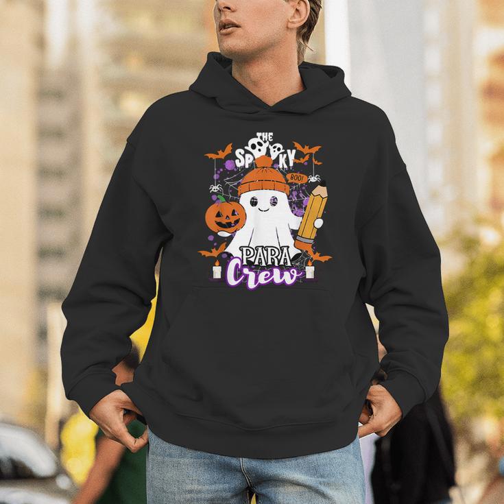 Spooky Para Crew Ghost Halloween Paraprofessional Teacher Unisex Hoodie, funny gift Spooky Para Crew Ghost Halloween Paraprofessional Teacher Unisex Hoodie, funny gift