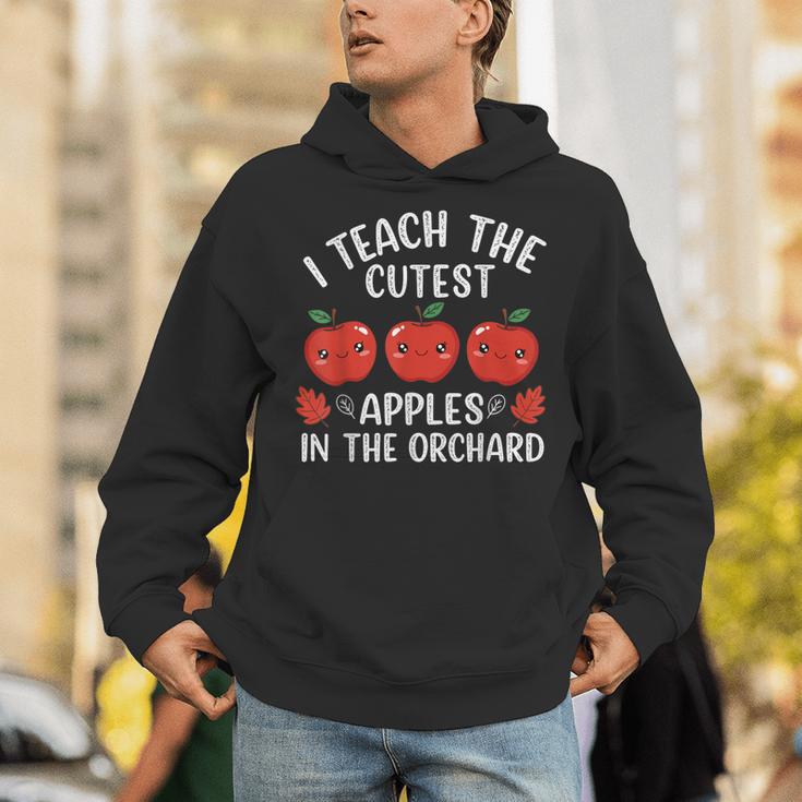 I Teach The Cutest Apples In The Orchard Cute Fall Teacher Unisex Hoodie, funny gift I Teach The Cutest Apples In The Orchard Cute Fall Teacher Unisex Hoodie, funny gift
