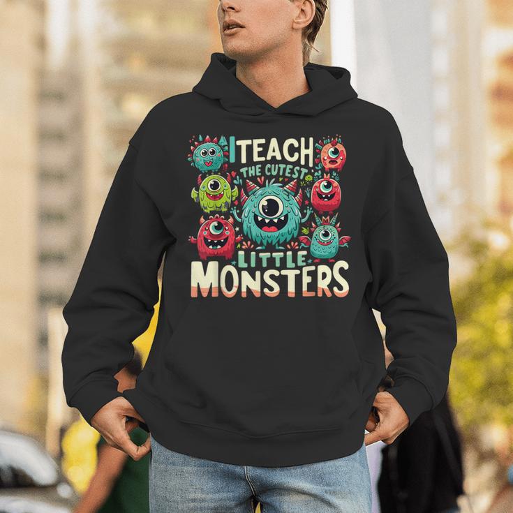 I Teach The Cutest Little Monsters Teacher Halloween Outfit Unisex Hoodie, funny gift I Teach The Cutest Little Monsters Teacher Halloween Outfit Unisex Hoodie, funny gift