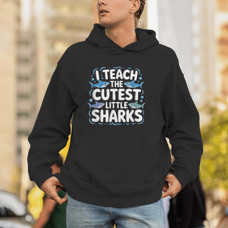 I Teach The Cutest Little Sharks Teacher School Unisex Hoodie, funny gift I Teach The Cutest Little Sharks Teacher School Unisex Hoodie, funny gift