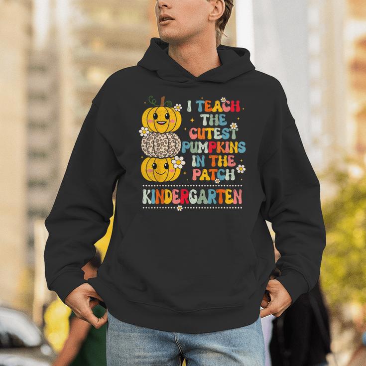 I Teach The Cutest Pumpkins Kindergarten Teacher Halloween Unisex Hoodie, funny gift I Teach The Cutest Pumpkins Kindergarten Teacher Halloween Unisex Hoodie, funny gift