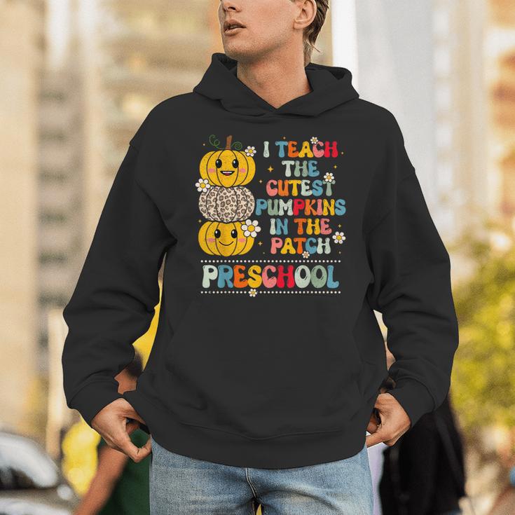 I Teach The Cutest Pumpkins Preschool Teacher Halloween Unisex Hoodie, funny gift