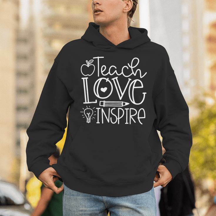 Teach Love Inspire Retro Teacher Kids Back To School Unisex Hoodie, funny gift Teach Love Inspire Retro Teacher Kids Back To School Unisex Hoodie, funny gift
