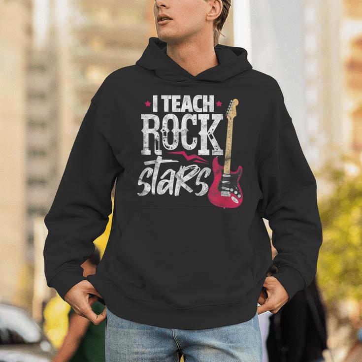 I Teach Rock Stars Music Teacher Guitar Player Unisex Hoodie, funny gift I Teach Rock Stars Music Teacher Guitar Player Unisex Hoodie, funny gift
