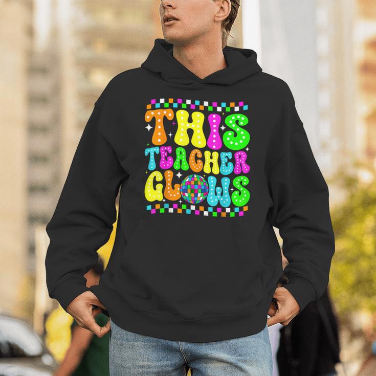 This Teacher 80s 90s Teachers's Day Glows Last Day Of School Unisex Hoodie, 90s Teacher Hoodies, funny gift This Teacher 80s 90s Teachers's Day Glows Last Day Of School Unisex Hoodie, 90s Teacher Hoodies, funny gift