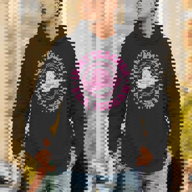 In My Teacher Era Yeehaw Pink Teacher Western Cowgirl Unisex Hoodie, funny gift