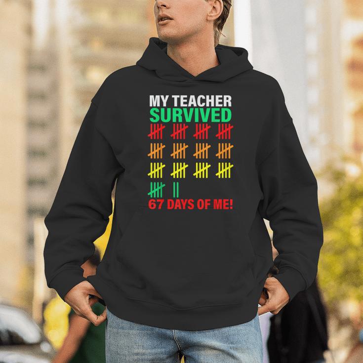 My Teacher Survived 67 Days Of Me School Kids Costume Unisex Hoodie, funny gift My Teacher Survived 67 Days Of Me School Kids Costume Unisex Hoodie, funny gift