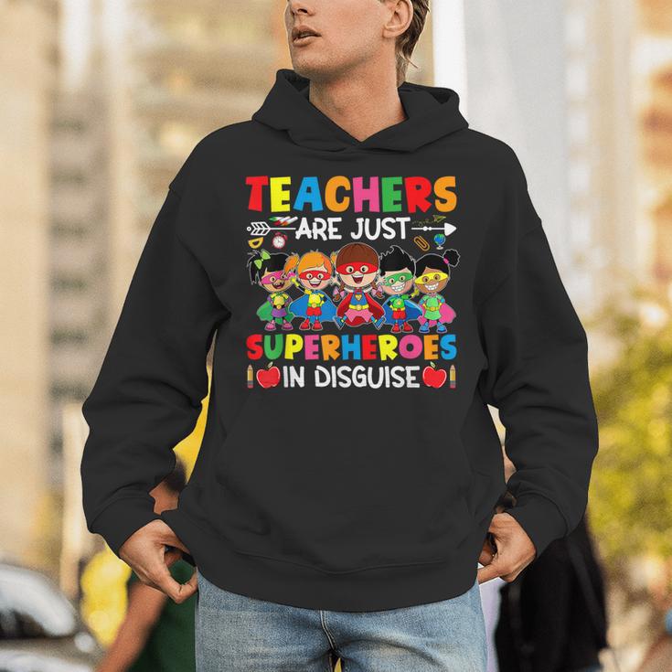 Teachers Are Just Superheroes In Disguise Back To School Unisex Hoodie, funny gift