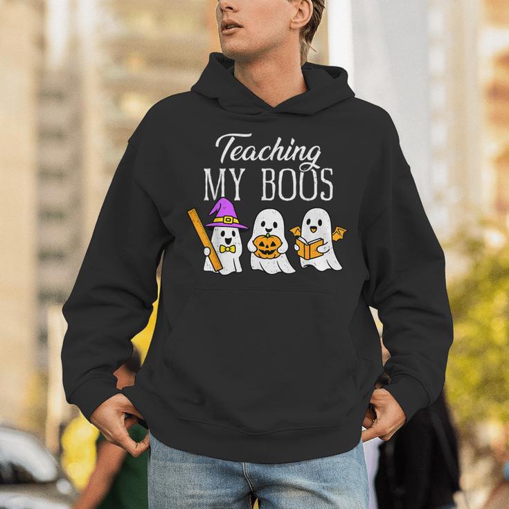Teaching My Boos Ghost Teacher Halloween Spooky Educator Unisex Hoodie, funny gift Teaching My Boos Ghost Teacher Halloween Spooky Educator Unisex Hoodie, funny gift