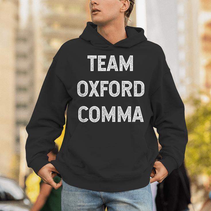Team Oxford Comma English Majors And Teachers For Men Women Girls Kids Unisex Hoodie, English Teacher Hoodies, funny gift