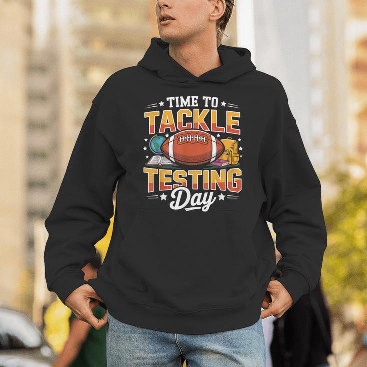 Test Day State Football Tackle Testing Day Sports Teacher Unisex Hoodie, funny gift