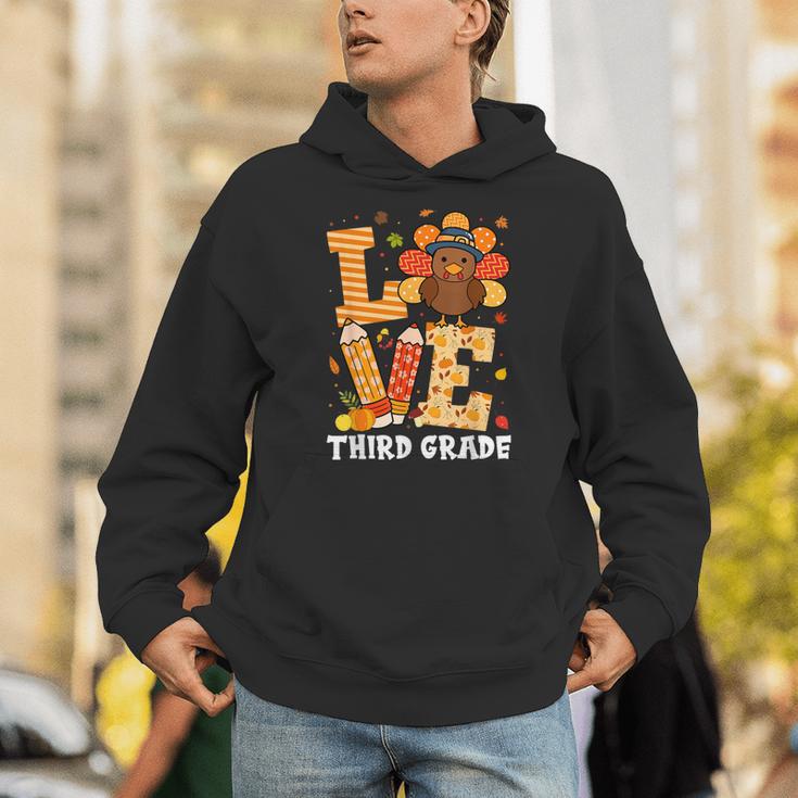 Thanksgiving Love Third Grade Teacher Turkey Autumn Fall Men Women Girls Kids Unisex Hoodie, funny gift Thanksgiving Love Third Grade Teacher Turkey Autumn Fall Men Women Girls Kids Unisex Hoodie, funny gift