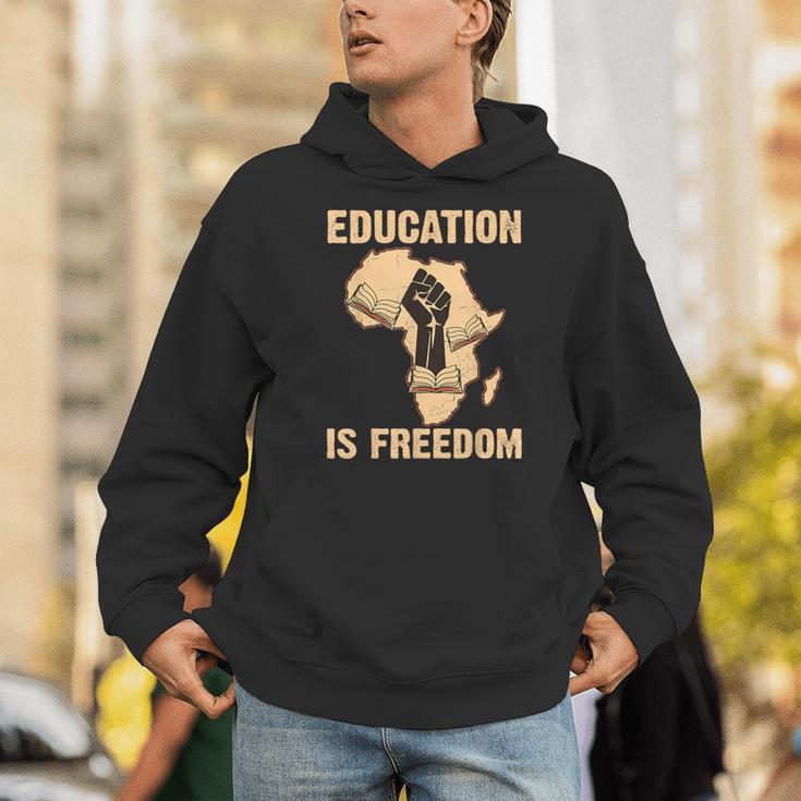History Education Is Freedom African Map Black Teacher Unisex Hoodie, History Teacher Hoodies, funny gift