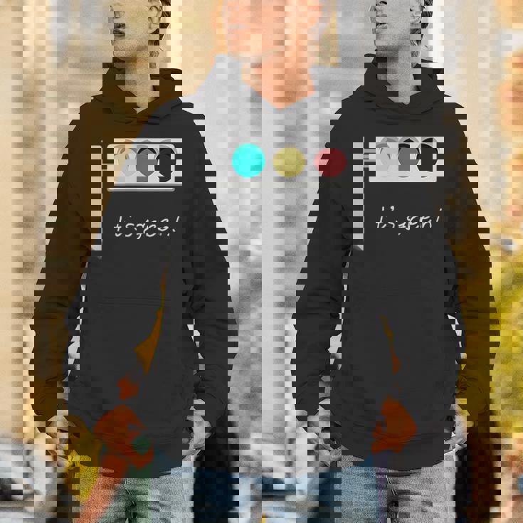 Traffic Light It's Green 信号機 メンズ レディース おしゃれ ユニーク おもしろ パーカー