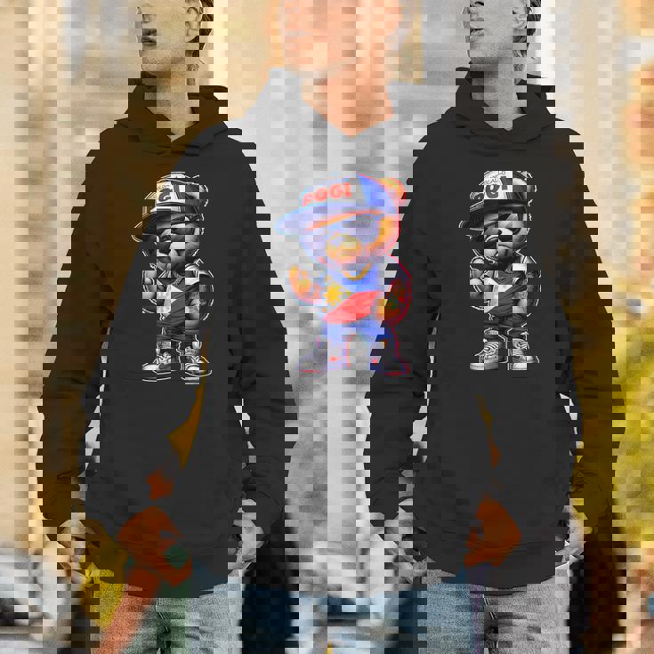 Unapologetically Pogi フィリピン国旗テディベア パーカー