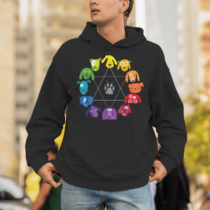 Unique For Artists By ADS Color Wheel Educational Art Teacher Dog Themed Artist Small Unisex Hoodie, funny gift Unique For Artists By ADS Color Wheel Educational Art Teacher Dog Themed Artist Small Unisex Hoodie, funny gift