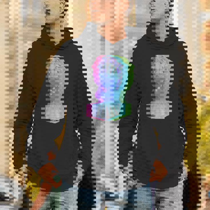 Vaporwave シュールグリッチアートシャツ パーカー