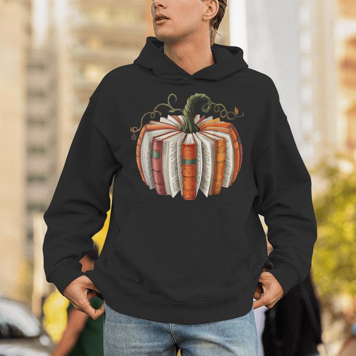 Vintage Book Pumpkin Autumn Fall Librarians Bookworm Teacher Unisex Hoodie, funny gift Vintage Book Pumpkin Autumn Fall Librarians Bookworm Teacher Unisex Hoodie, funny gift