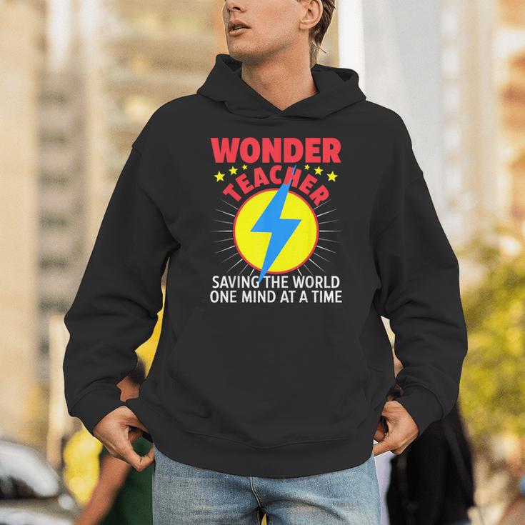 Wonder Teacher Costume Shirt Teacher Halloween Costume Men Women Unisex Hoodie, funny gift