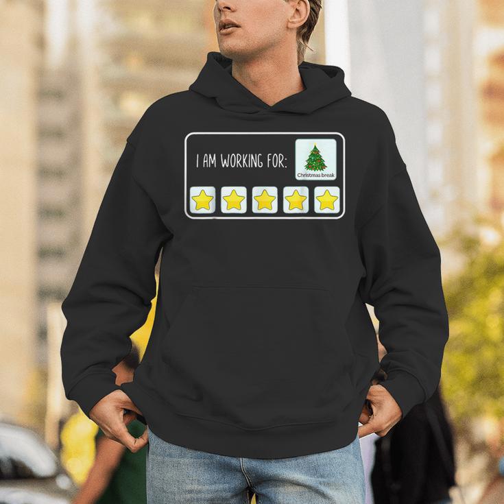 I Am Working For Christmas Break Teacher Christmas Unisex Hoodie, funny gift