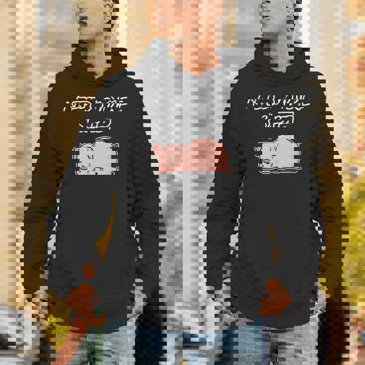 おやすみになる豚のパジャマデザイン パーカー