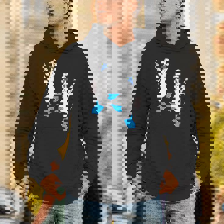 かわいいアオアシカツオドリ。 パーカー