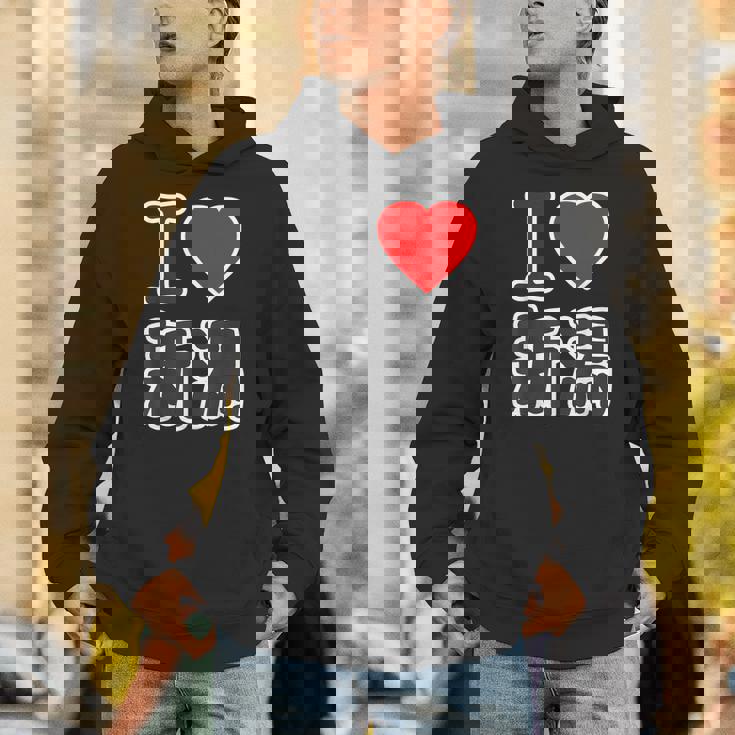 アイラブ・新潟（I Love ハート）Big 大きな文字 ハート【47都道府県】ジモティ お土産 面白 パーカー