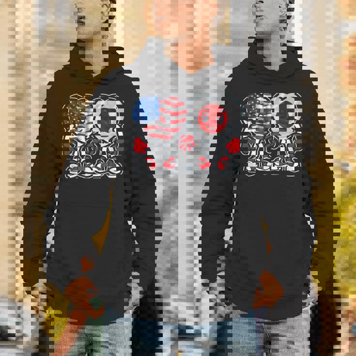 アメリカと日本 ハート フレンドシップ パーカー