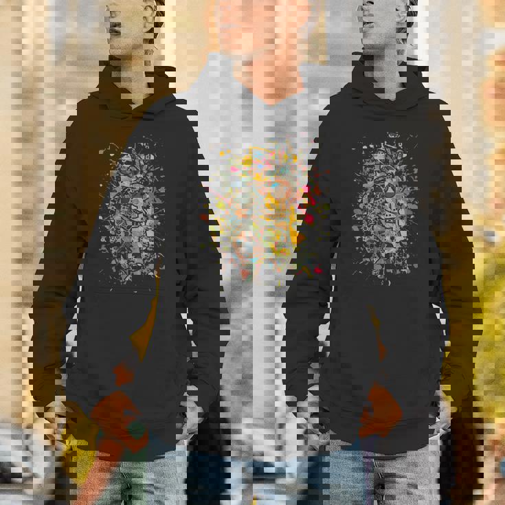 アメリカ先住民のココペリ カラフルスプラッシュ4 ファンの楽しみ パーカー