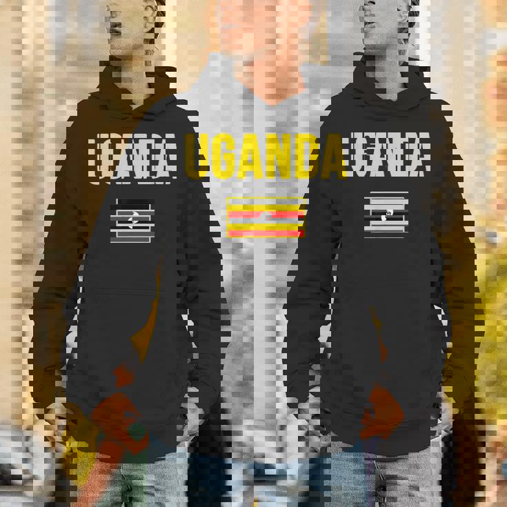 ウガンダ ウガンダの国旗 パーカー