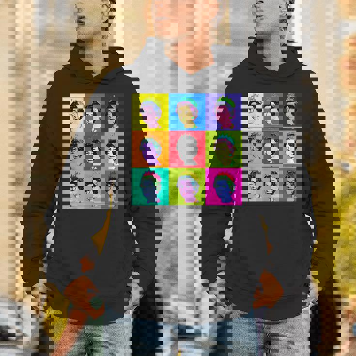 エリザベス 9 正方形タイル ポップアート イギリスの女王 パーカー